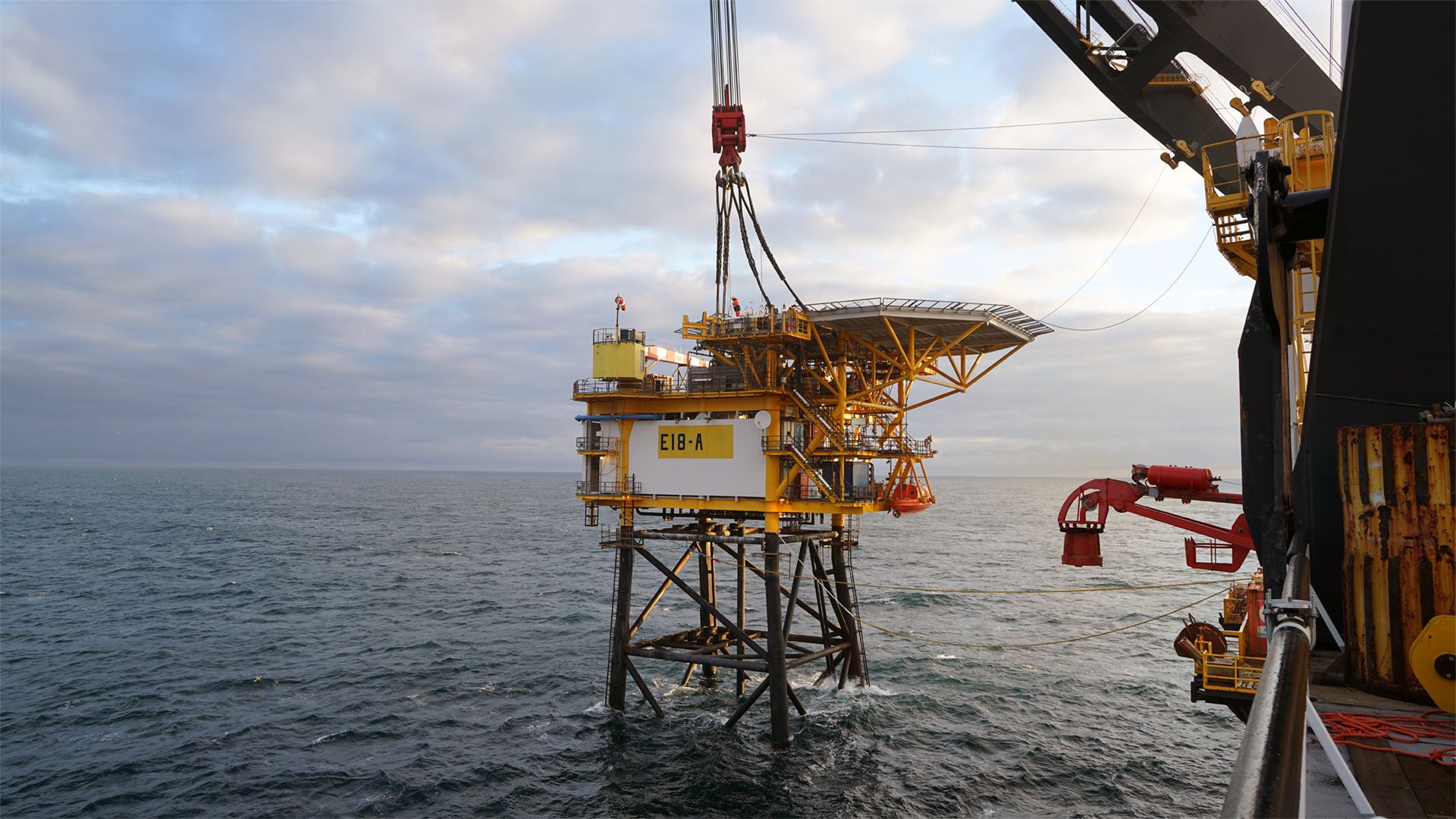 Das Oberdeck der E18-A Plattform