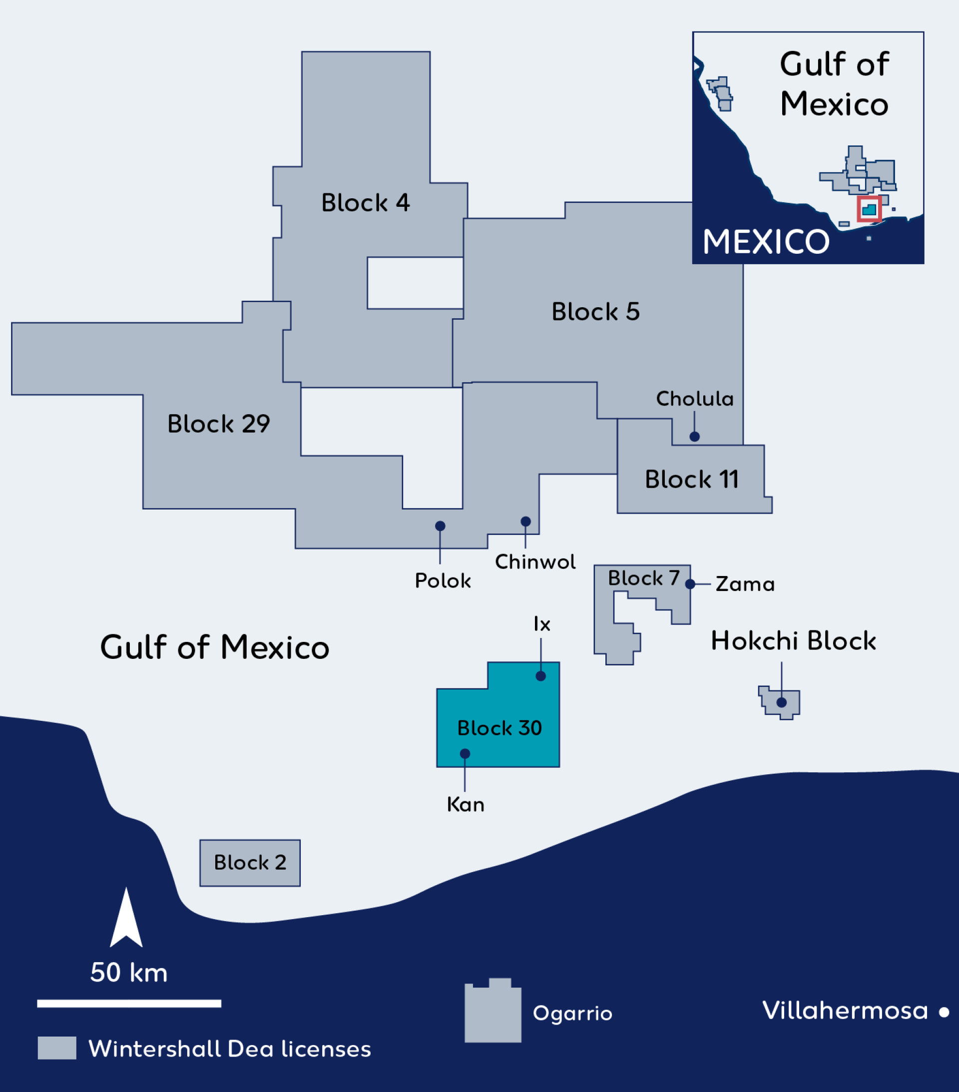 Wintershall Dea Map Mexico Block 30